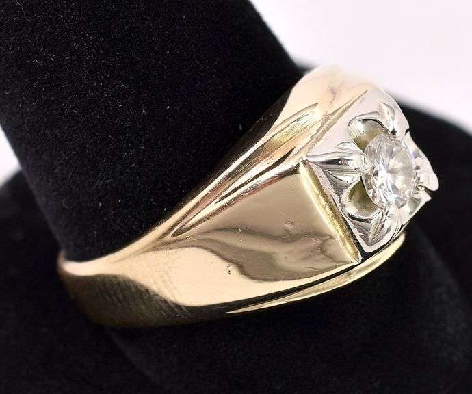 Admirable Approx. 0.45CTW Diamond Ring In 14K Yellow Gold