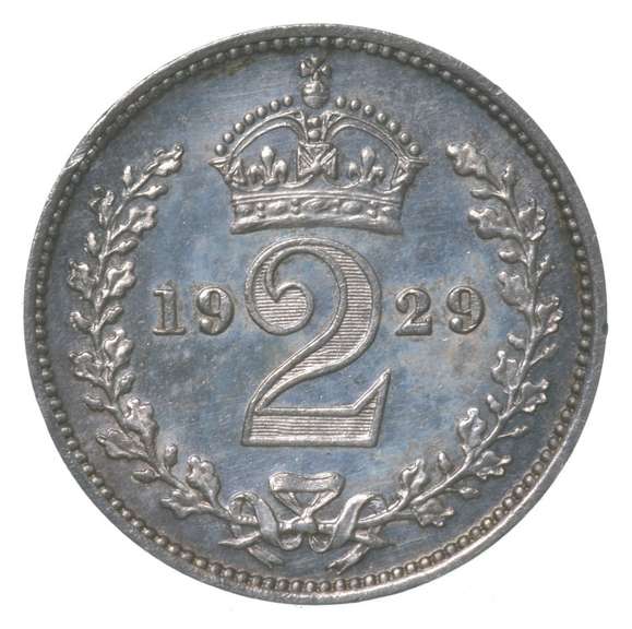 1929 Great Britain 2 Pence Maundy