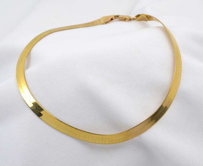 Popular 14k Herringbone Bracelet