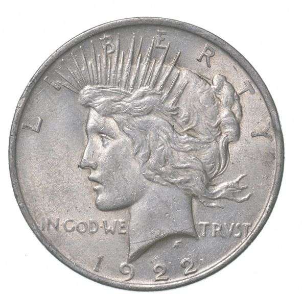 1922 Peace Silver Dollar Stickered Back Calico Ghost Town
