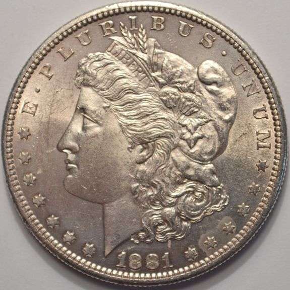 1881-S Morgan Silver Dollar Flashy Circulated