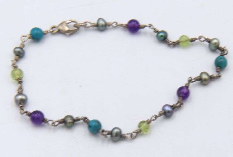 Lot of 6 Vintage 925 Sterling Silver Bracelets