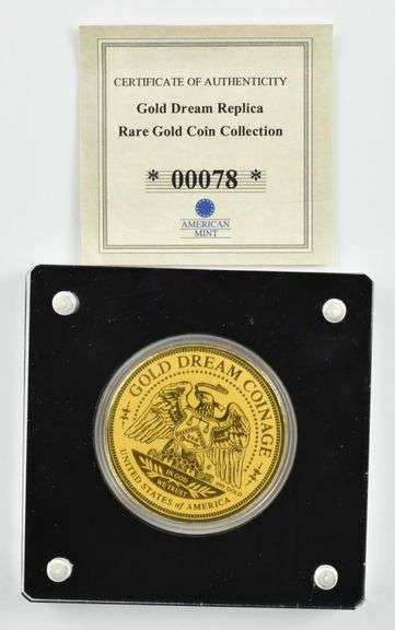 2021 Capped Bust Half Eagle 1/200 Oz. .999 Fine Gold Dream Replica COA