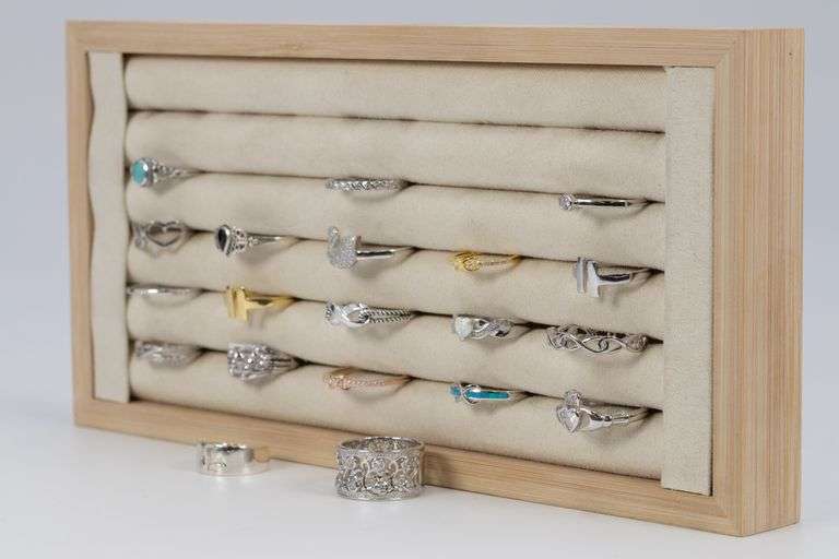 .925 Sterling Silver Curated Ring Set Lot of 20 Rings