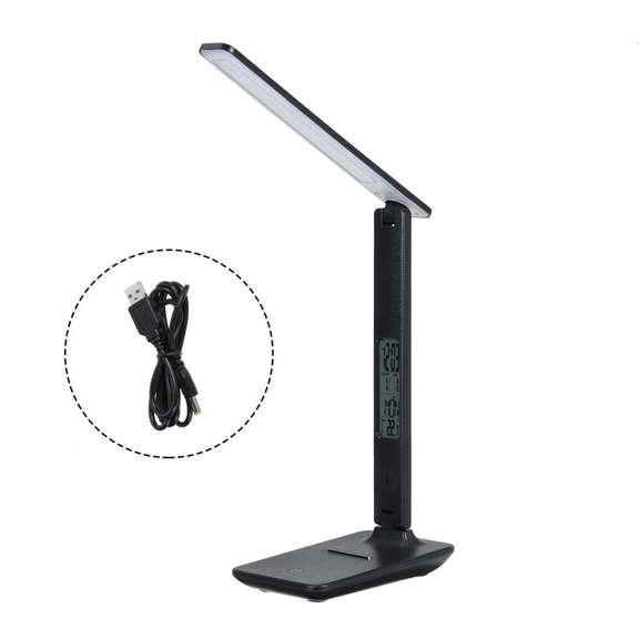 Black Foldable USB 45 LED Table Desk Lamp