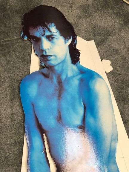 Mick Jagger Wandering Spirit Huge Rare Official Promo Cardboard Display.  67”x 32”   Very good condition