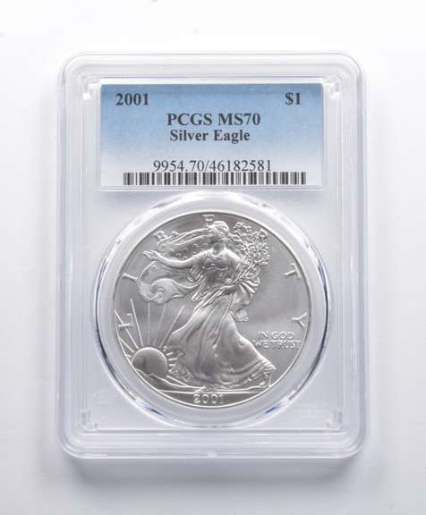 MS70 2001 American Silver Eagle PCGS