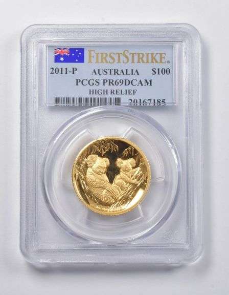 PR69 DCAM 2011-P Australia $100 1 Oz. .999 Fine Gold FS HR PCGS