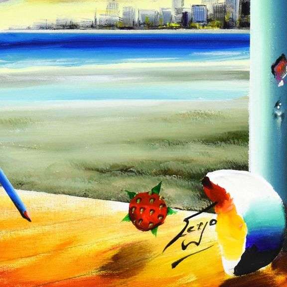 Floating Crying Girl by Ferjo Original