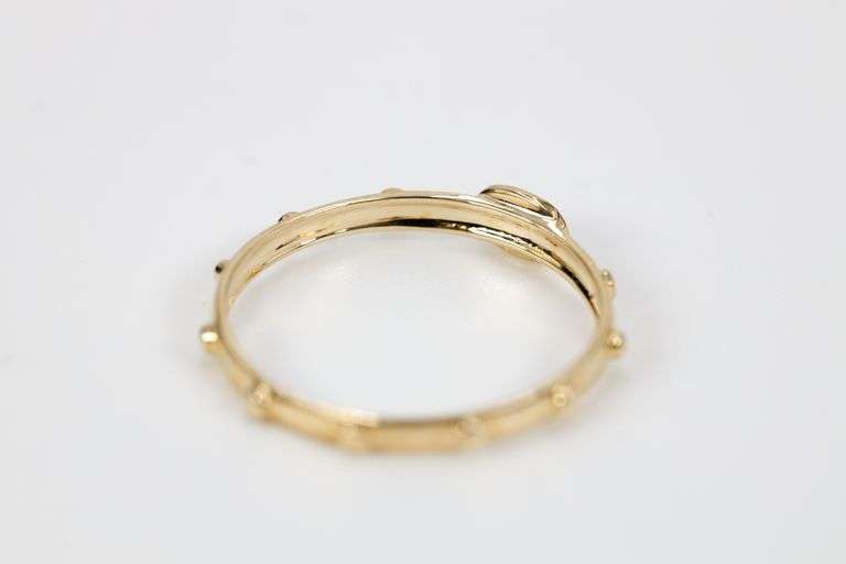 14k Yellow Gold Cross Ring Size 9
