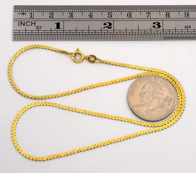 Popular 14k S Link Necklace