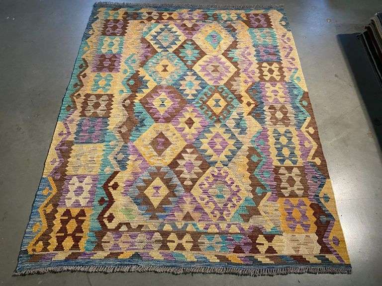 Colorful Reversible Kilim 5x7