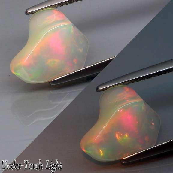 High fire collectors 3.16ct free form Opal vein