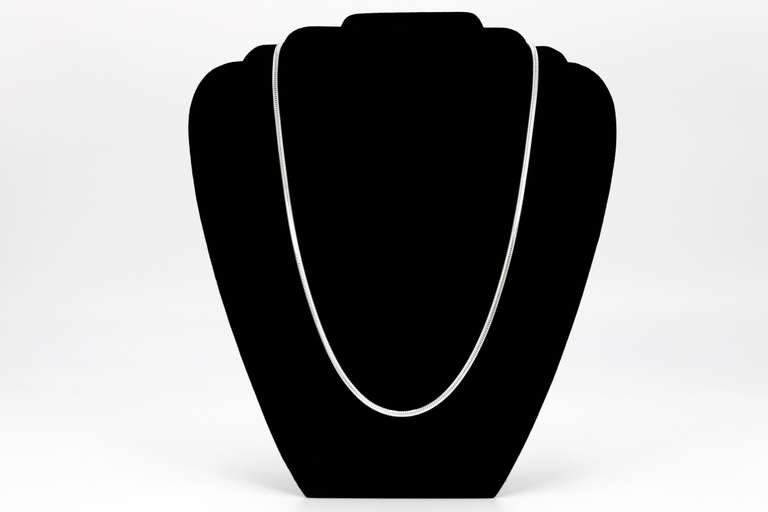 Sterling Silver Flexible Round Snake Chain 4mm 925 Italy New Necklace 24"