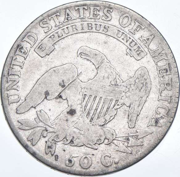1818 Capped Bust Half Dollar - INV Edge - Part DBL Edge