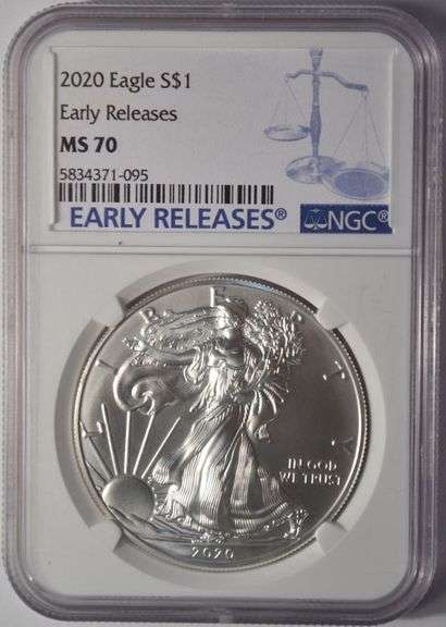 2020 American Silver Eagle NGC MS70