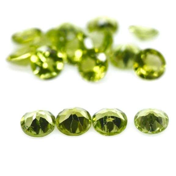 Solitaire cut! Unheated! 12.66ct Peridot set
