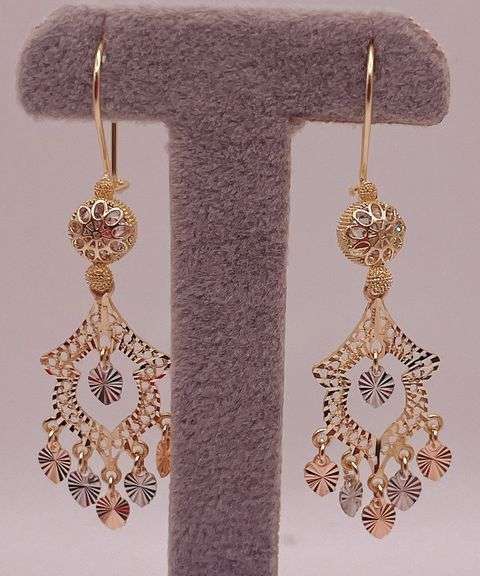 14kt Solid Yellow Gold Earrings