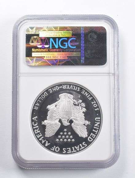 PF70 UCAM 1986-S American Silver Eagle NGC