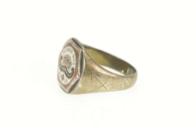 Sterling Silver Rosemont High School 1955-56 Montreal Class Ring