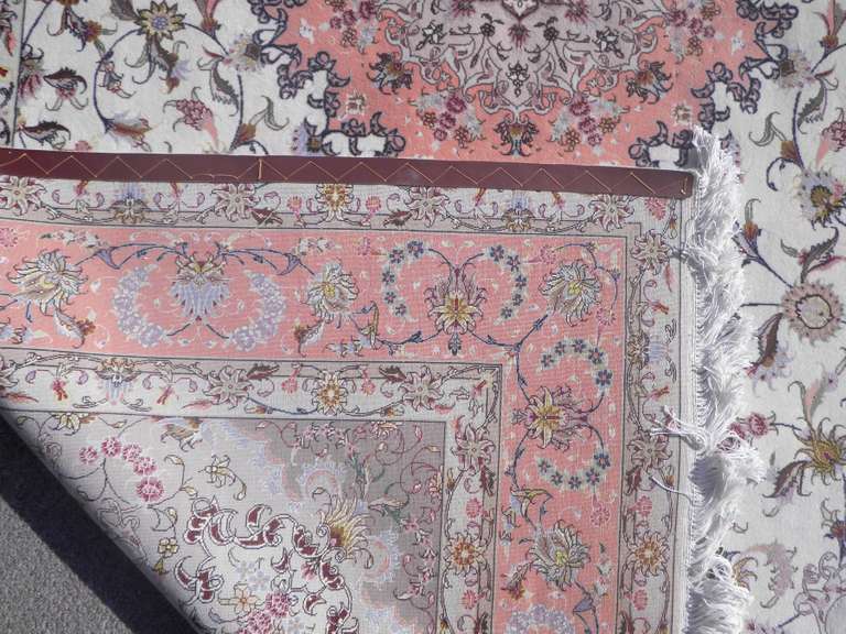 Stunning Part Silk Persian Tabriz 6.7x10