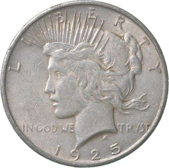 1925 Peace Silver Dollar "Calico Ghost Town" Stickered Back