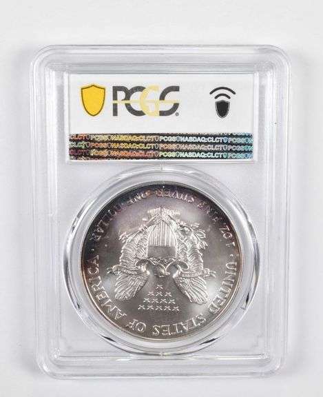 MS68 2002 American Silver Eagle - PCGS Beautiful Tone!