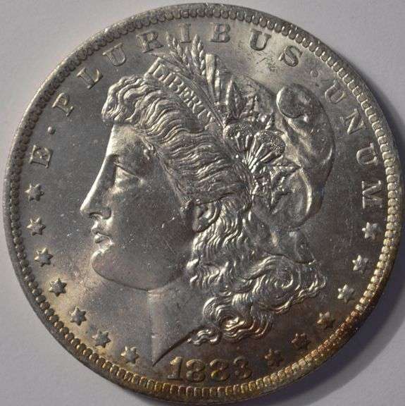 1883-O Morgan Silver Dollar, Circulated.