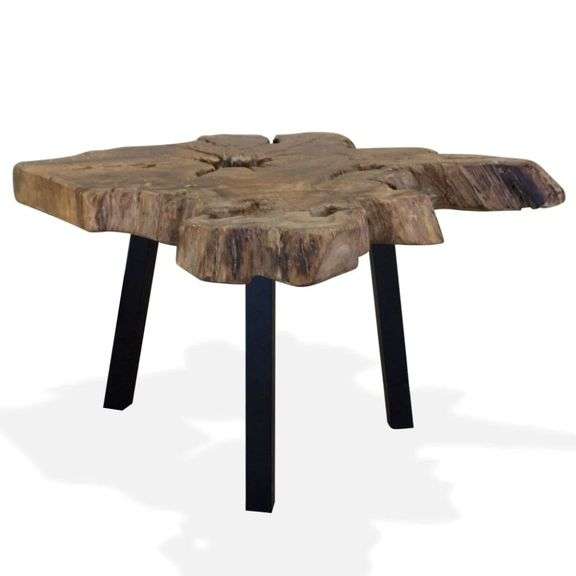 Coffee Table Genuine Teak 31.4x27.5x14.9in