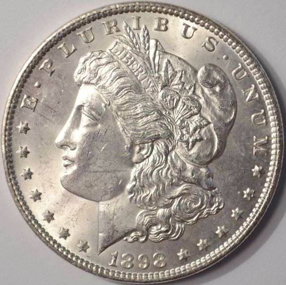 1898 Morgan Silver Dollar, BU.