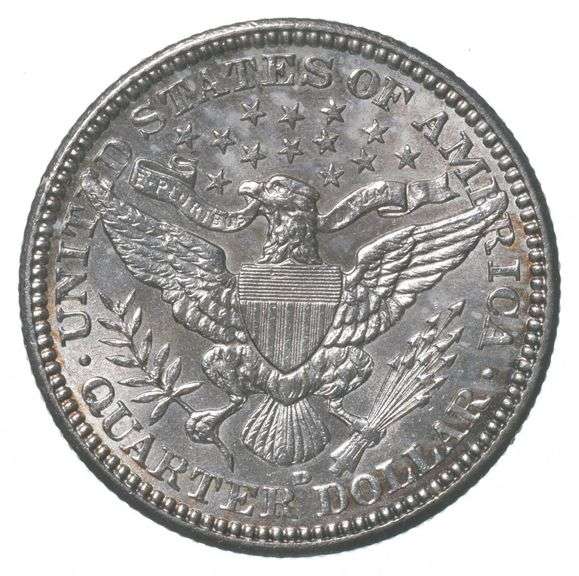 1908-D Barber Quarter