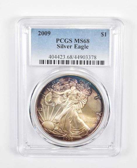 MS68 2009 American Silver Eagle - PCGS Beautiful Tone!