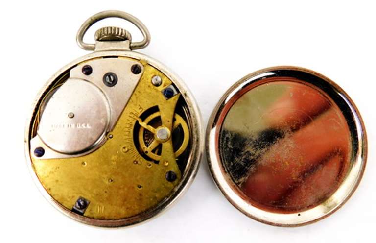 Vintage Scotty Westclox Self-Wind Pocket Watch, Works