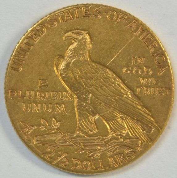 Scarce splendid 1914-D US $2.50 Indian Gold Piece
