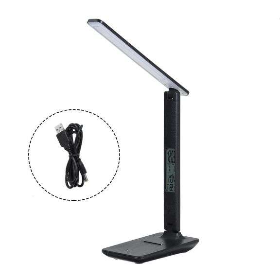 Black Foldable USB 45 LED Table Desk Lamp