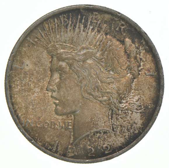 1922-S Peace Silver Dollar Great Color/Toning