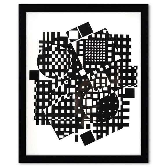 Croises (Diptych) by Vasarely (1908-1997)
