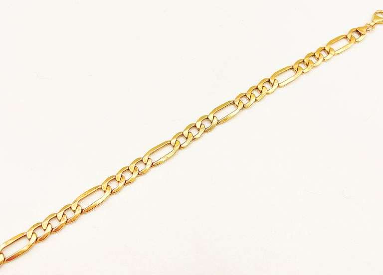 14kt Yellow Gold Figaro Link Bracelet