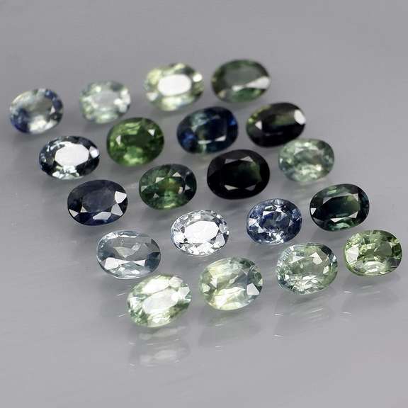 Heated only! 5.92ct oval cut Australian Sapphire set