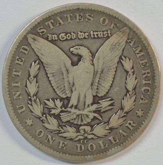 Rare key date 1879-CC Morgan Silver Dollar. Highly collectible