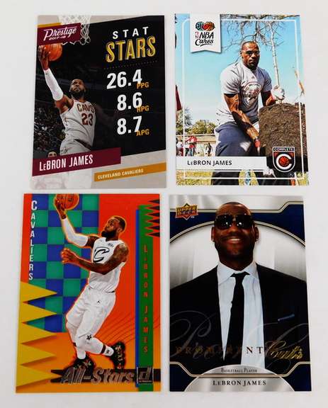 4 LeBron James Basketball Cards