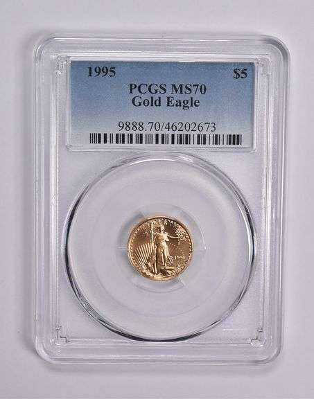 MS70 1995 $5 American Gold Eagle 1/10 Oz Gold PCGS