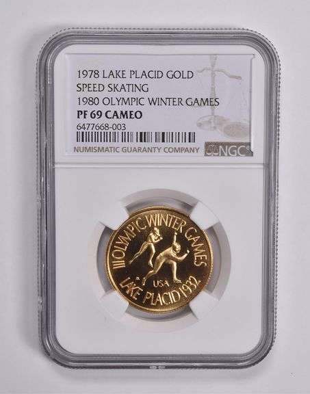 PF69CAM 1978 Lake Placid Gold 1980 Olympic Winter Games Skating NGC