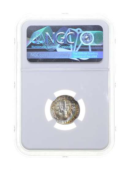 MS66* 1956 Roosevelt Dime - Graded NGC Rainbow Toned