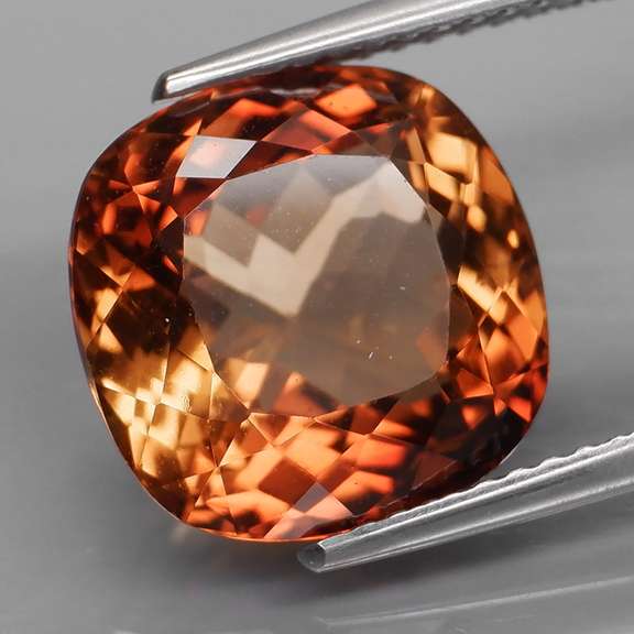 Vivid! 8.27ct cushion cut Imperial Topaz
