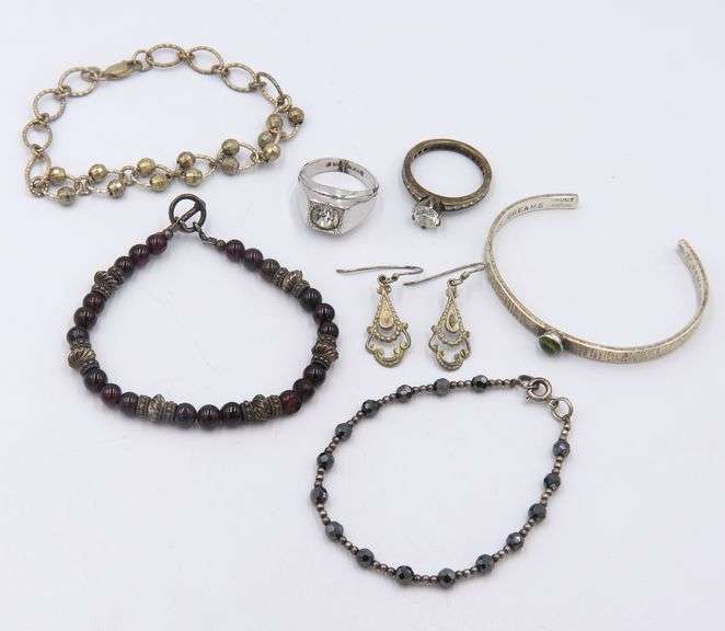 Group Lot of Vintage 925 Sterling Silver Jewelry