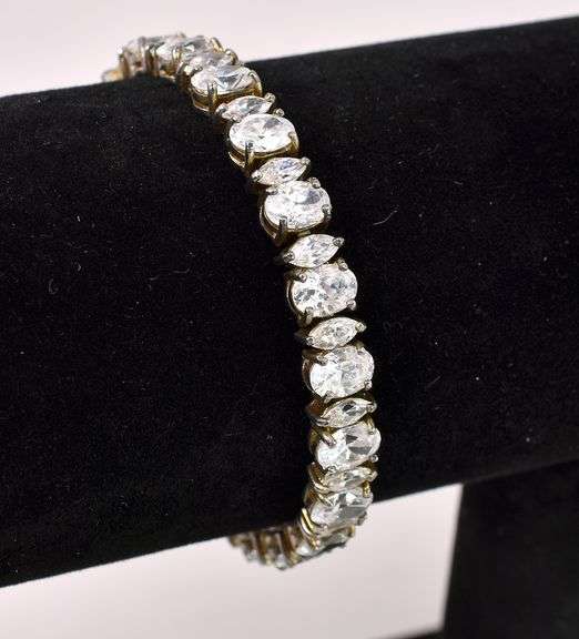 CZ Tennis Bracelet In Sterling Silver