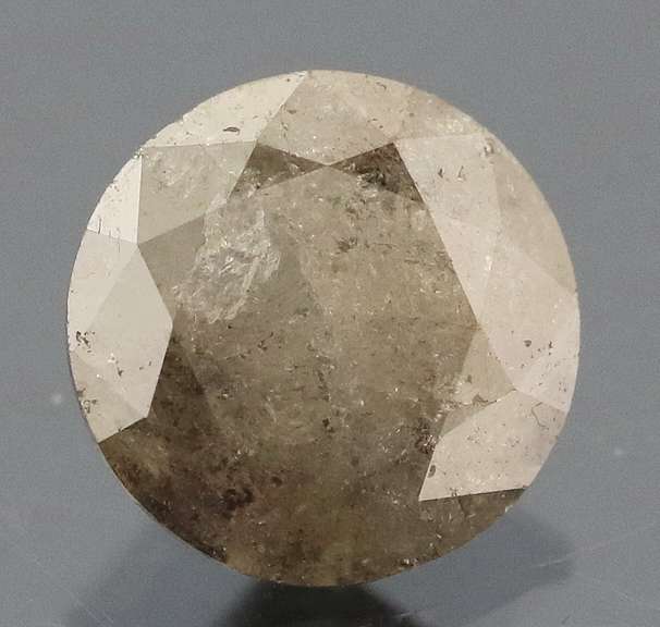 Large .79ct smooth cut Silver Diamond solitaire