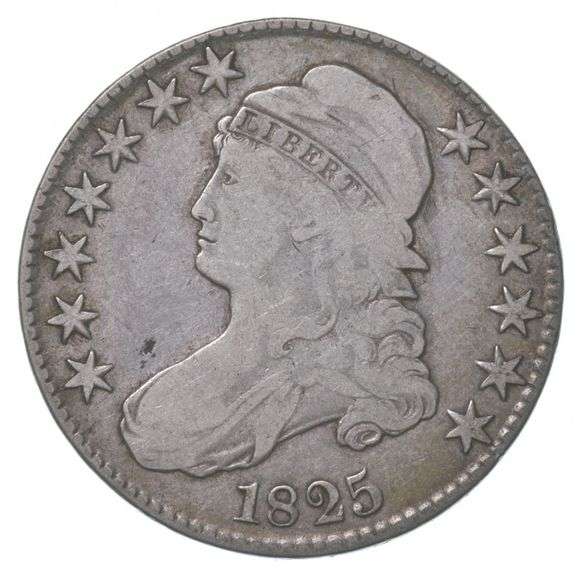1825 Capped Bust Half Dollar 107