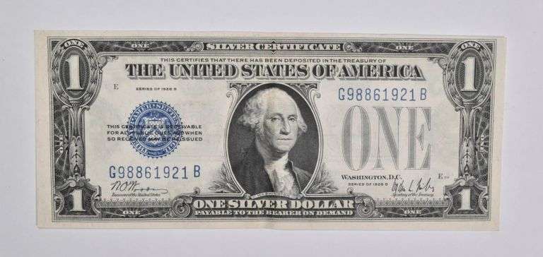 1928-B $1 United States Silver Certificate Blue Seal